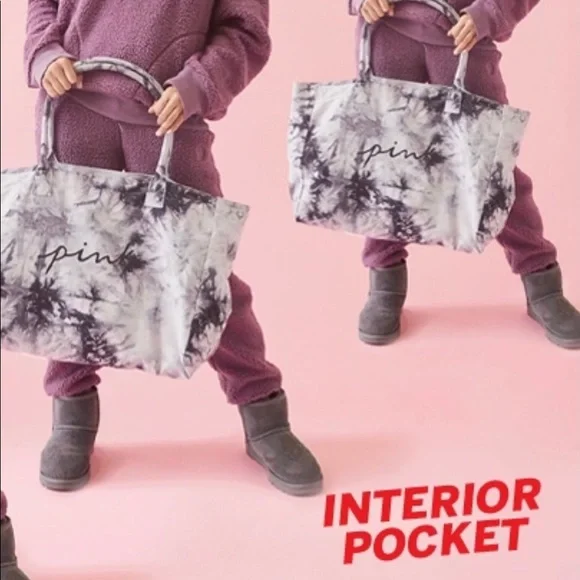 VS PINK Canvas Tote Bag - Picture 2 of 9